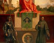 乔尔乔内 : Madonna Enthroned with the Child between St Francis and St